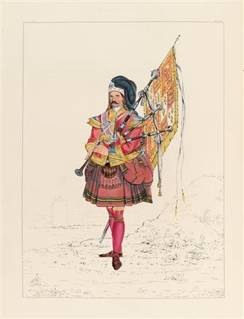 (COSTUME.) Stuart, John Sobieski Stolberg & Stuart, Charles Edward. The Costume of the Clans.